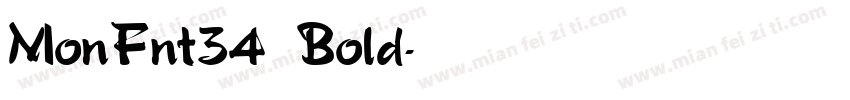 MonFnt34 Bold字体转换